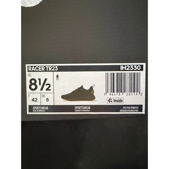 Adidas Racer TR23 Mens Sneakers Olive Green Gum Sole IH2330 Running Shoes